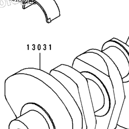 1993 Kawasaki NINJA ZX-7R (ZX750-M1) Crankshaft | Babbitts