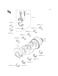 1995 Kawasaki NINJA ZX-7 (ZX750-L3) Crankshaft | MRCycles