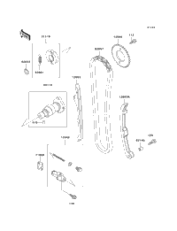 1998 Kawasaki PRAIRIE 400 4X4 (KVF400-A2) Camshaft(S)/Tensioner