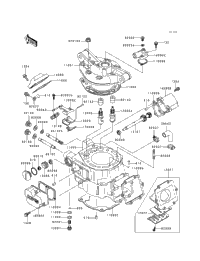 1996 Kawasaki KDX200 (KDX200-H2) Cylinder Head/Cylinder | Babbitts