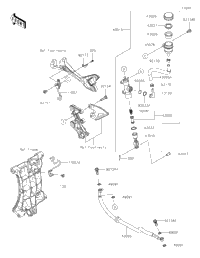 ぱやページ 2018 Kawasaki Ninja 400 (EX400HJF) Rear Master Cylinder | Babbitts