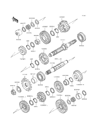 1993 Kawasaki ZR1100 (ZR1100-A2) Transmission | Babbitts Kawasaki
