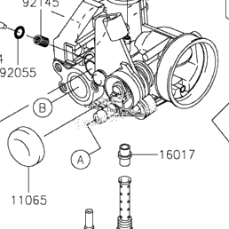 2017 Kawasaki KLX140G (KLX140CHF) Carburetor | Babbitts Kawasaki