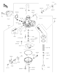 2017 Kawasaki KLX140G (KLX140CHF) Carburetor | Babbitts Kawasaki