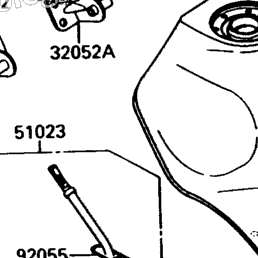 1988 Kawasaki NINJA ZX-10 (ZX1000-B1) Fuel Tank | Powersports