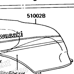 1988 Kawasaki NINJA ZX-10 (ZX1000-B1) Fuel Tank | Powersports