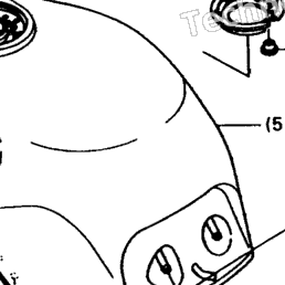 1988 Kawasaki NINJA ZX-10 (ZX1000-B1) Fuel Tank | Powersports