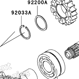 2008 Kawasaki NINJA ZX-10R (ZX1000E8F) Transmission | Babbitts