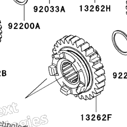 2008 Kawasaki NINJA ZX-10R (ZX1000E8F) Transmission | Babbitts