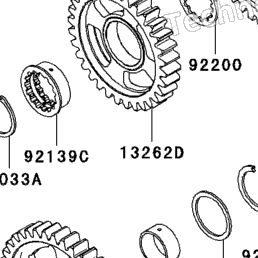 2009 Kawasaki NINJA ZX-10R (ZX1000E9F) Transmission | Holzhauers