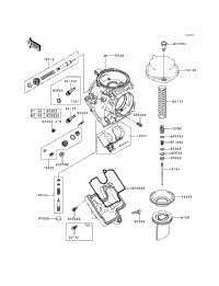 とりページ 1999 Kawasaki NINJA ZX-6R (ZX600-G2) Carburetor Parts