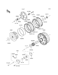 2008 Kawasaki NINJA ZX-14 (ZX1400C8F) Clutch