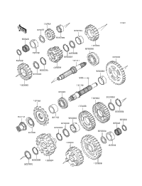 1998 Kawasaki NINJA ZX-6R (ZX600-G1) Transmission