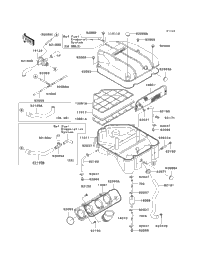 2005 Kawasaki ZZR1200 (ZX1200-C4) Air Cleaner | Babbitts Kawasaki
