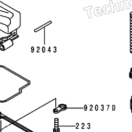 1993 Kawasaki KX250 (KX250-J2) Carburetor | Babbitts Kawasaki
