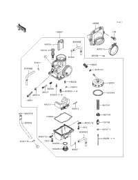 1993 Kawasaki KX250 (KX250-J2) Carburetor | Babbitts Kawasaki
