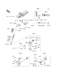 2007 Kawasaki NINJA ZX-6R (ZX600P7F) Handlebar | Babbitts Kawasaki