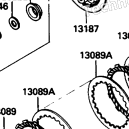 1988 Kawasaki NINJA ZX-10 (ZX1000-B1) Clutch | Babbitts Kawasaki