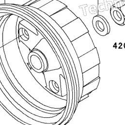 2011 Kawasaki BAYOU 250 (KLF250ABF) Rear Hub | Babbitts Kawasaki