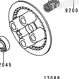 1996 Kawasaki KX125 (KX125-K3) Clutch | Babbitts Kawasaki Parts House