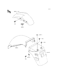 1995 Kawasaki NINJA 500 (EX500-D2) Fenders | Babbitts Kawasaki
