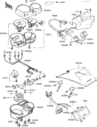arsページ Kawasaki Motorcycle 1984 OEM Parts Diagram for Ignition