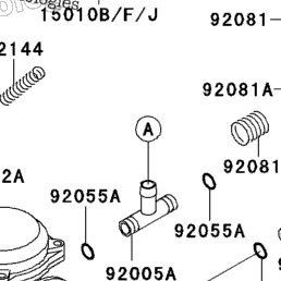 1990 Kawasaki NINJA ZX-6 (ZX600-D1) Carburetor | Babbitts Kawasaki