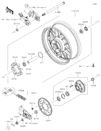 しゃん！ページ 2018 Kawasaki Z900RS (ZR900CJFA) Rear Wheel/Chain | Babbitts