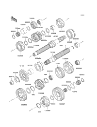 2003 Kawasaki NINJA ZX-12R (ZX1200-B2) Transmission | Babbitts
