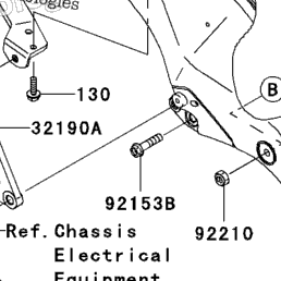 2004 Kawasaki NINJA ZX-10R (ZX1000-C1) Engine Mount | Babbitts