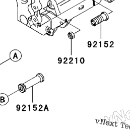 2004 Kawasaki NINJA ZX-10R (ZX1000-C1) Engine Mount | Babbitts