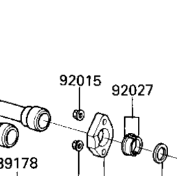 1985 Kawasaki GPz 750 Turbo (ZX750-E2) Mufflers/Turbocharger