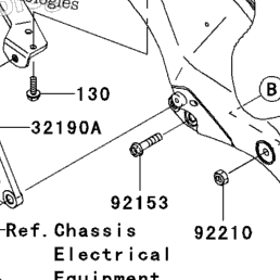 2005 Kawasaki NINJA ZX-10R (ZX1000-C2) Engine Mount | Babbitts