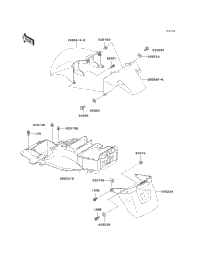 1993 Kawasaki NINJA ZX-11 (ZX1100-D1) Fenders | Babbitts