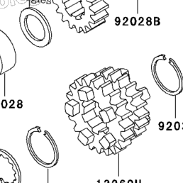 2002 Kawasaki NINJA ZX-6R (ZX600-J3) Transmission | Babbitts