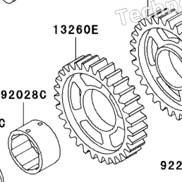 2002 Kawasaki NINJA ZX-6R (ZX600-J3) Transmission | Babbitts