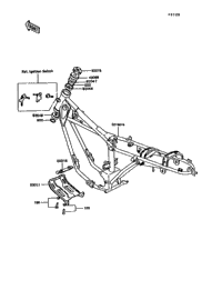 1993 Kawasaki KE100 (KE100-B12) Frame | Babbitts Kawasaki