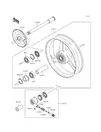 1996 Kawasaki GPZ1100 ABS (ZX1100-F1) Front Wheel | Babbitts