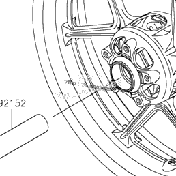 2024 Kawasaki Ninja ZX-6R (US) (ZX636KRFAL) Front Wheel | Babbitts