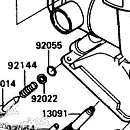 1991 Kawasaki ZX-11 (ZX1100-C2) Carburetor Parts (015043&Nami