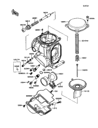 1991 Kawasaki ZX-11 (ZX1100-C2) Carburetor Parts (015043&Nami