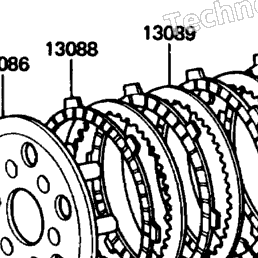 1988 Kawasaki KX60 (KX60-B4) Clutch | Babbitts Kawasaki Parts House