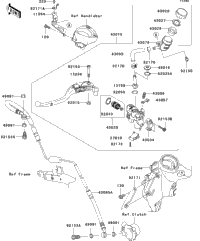 2007 Kawasaki NINJA ZX-14 (ZX1400A7F) Clutch Master Cylinder