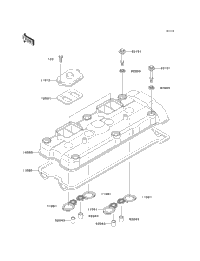 2003 Kawasaki NINJA ZX-9R (ZX900-F2) Cylinder Head Cover