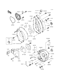 .* ⚘ページ Kawasaki Motorcycle 1991 OEM Parts Diagram for Carburetor, Parts