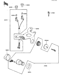 1985 Kawasaki Bayou 185 (KLF185-A1) Ignition Switch | Babbitts