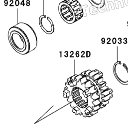 2011 Kawasaki NINJA ZX-6R (ZX600RBF) Transmission | Babbitts