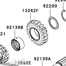 2009 Kawasaki NINJA ZX-6R (ZX600R9FA) Transmission | Babbitts