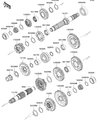 2009 Kawasaki NINJA ZX-6R (ZX600R9FA) Transmission