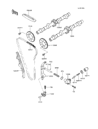 1994 Kawasaki NINJA 600R (ZX600-C7) Camshaft(S)/Tensioner